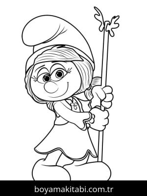 Şirinler boyama sayfası – yaratıcılık, eğlenceli etkinlik