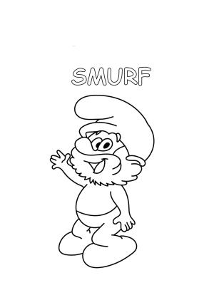 Şirinler boyama sayfası,  coloring page, Şirin Baba, 