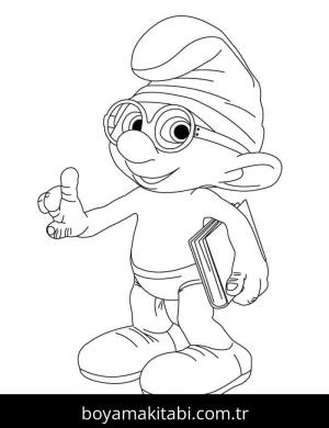 Şirinler boyama sayfası – renkli çizimler, okul öncesi