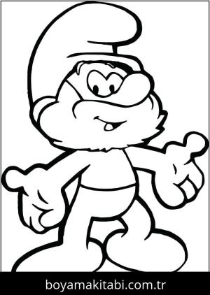 Şirinler boyama sayfası – sanatsal çalışma, çocuklar için