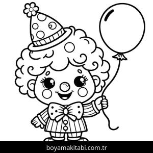 Sirk boyama sayfası – sanatsal çalışma, çocuklar için