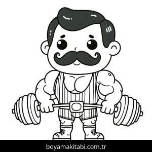 Sirk boyama sayfası – eğlenceli etkinlik, el becerilerini geliştirir