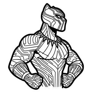 Kara Panter (Black Panther) boyama sayfası,  coloring page, Kara Panter Muhteşem, 