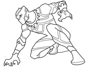 Kara Panter (Black Panther) boyama sayfası,  coloring page, Kara Panter Eylemi, 