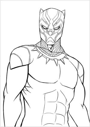 Kara Panter (Black Panther) boyama sayfası,  coloring page, Muhteşem Kara Panter, 