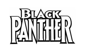 Kara Panter (Black Panther) boyama sayfası,  coloring page, Kara Panter Logosu, 