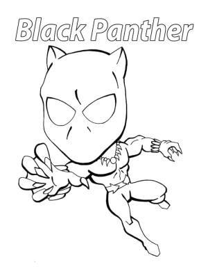 Kara Panter (Black Panther) boyama sayfası,  coloring page, Küçük Kara Panter, 