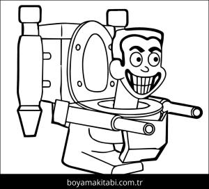 Skibidi Toilet boyama sayfası – boyama çalışması, yaratıcılığı geliştirir