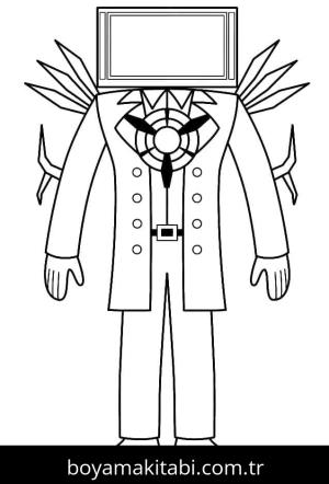 Skibidi Toilet boyama sayfası – yaratıcılığı geliştirir, keyifli zaman