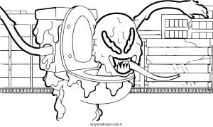 Skibidi Toilet boyama sayfası – yaratıcılık, eğlenceli etkinlik