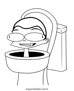 Skibidi Toilet boyama sayfası – ücretsiz yazdır, boyama etkinliği