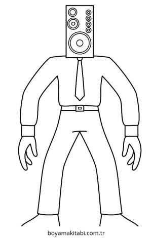 Skibidi Toilet boyama sayfası – evde etkinlik, ücretsiz yazdır