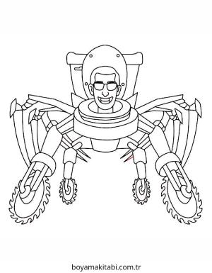 Skibidi Toilet boyama sayfası – yaratıcılığı geliştirir, keyifli zaman