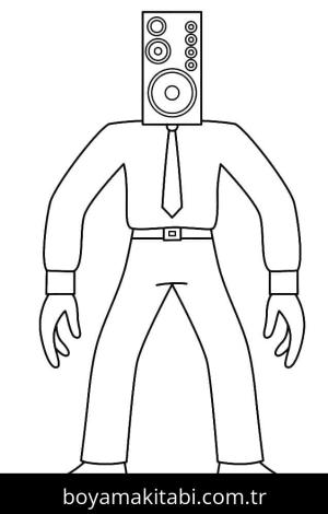 Skibidi Toilet boyama sayfası – eğlenceli etkinlik, el becerilerini geliştirir