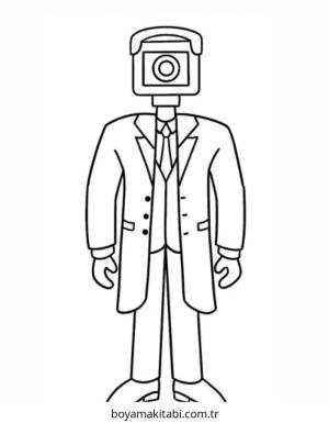 Skibidi Toilet boyama sayfası – boyama çalışması, yaratıcılığı geliştirir