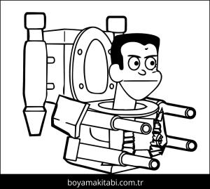 Skibidi Toilet boyama sayfası – boyama çalışması, yaratıcılığı geliştirir