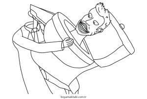 Skibidi Toilet boyama sayfası – yaratıcılığı geliştirir, keyifli zaman