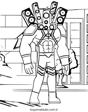 Skibidi Toilet boyama sayfası – yaratıcılık, eğlenceli etkinlik