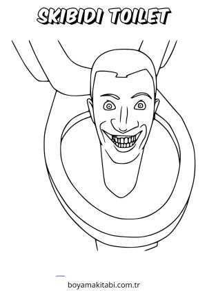 Skibidi Toilet boyama sayfası – eğlenceli etkinlik, el becerilerini geliştirir