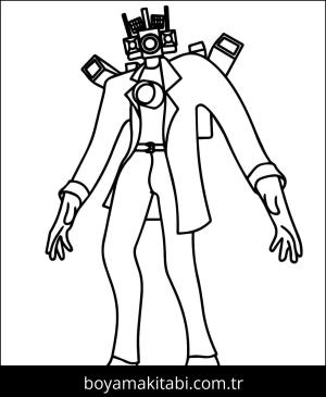 Skibidi Toilet boyama sayfası – ücretsiz yazdır, boyama etkinliği