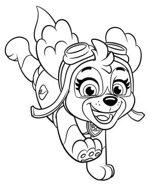 Skye Paw Patrol boyama sayfası,  coloring page, Ücretsiz yazdırılabilir Skye Paw Patrol, 