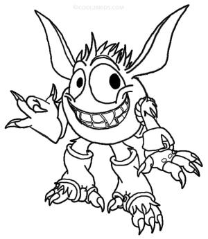 Skylanders boyama sayfası,  coloring page, Dev Pop Fizz, 