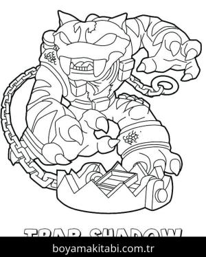 Skylanders boyama sayfası – kolay boyama, eğitici aktivite