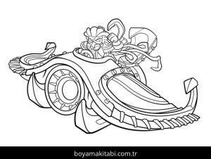 Skylanders boyama sayfası – sanatsal çalışma, çocuklar için