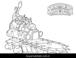 Skylanders boyama sayfası – renkli çizimler, okul öncesi