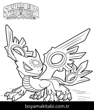 Skylanders boyama sayfası – renkli çizimler, okul öncesi