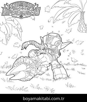 Skylanders boyama sayfası – eğitici aktivite, yaratıcılık