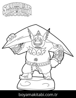 Skylanders boyama sayfası – yaratıcılığı geliştirir, keyifli zaman