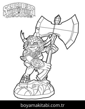 Skylanders boyama sayfası – yaratıcılık, eğlenceli etkinlik