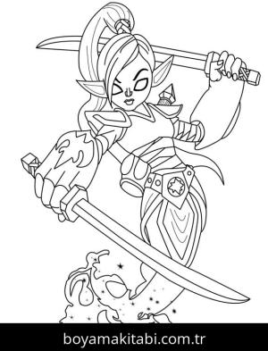 Skylanders boyama sayfası – yaratıcılığı geliştirir, keyifli zaman