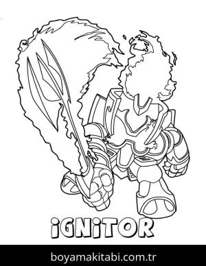 Skylanders boyama sayfası – yaratıcılığı geliştirir, keyifli zaman