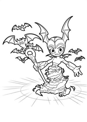 Skylanders boyama sayfası,  coloring page, Yarasa Döndürme Gülümseyen, 