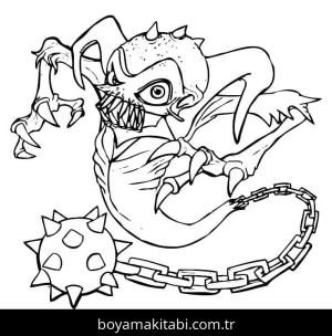 Skylanders boyama sayfası – çocuklar için, çizgi film temalı