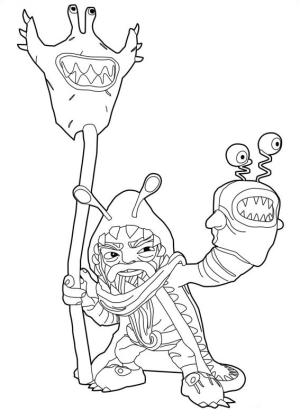 Skylanders boyama sayfası,  coloring page, Kıskanç Büyücü, 