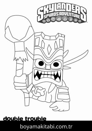 Skylanders boyama sayfası – çocuk aktivitesi, PDF indir