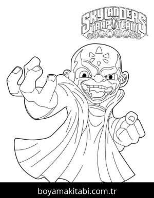 Skylanders boyama sayfası – boyama etkinliği, çocuk aktivitesi