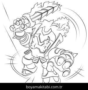 Skylanders boyama sayfası – eğlenceli etkinlik, el becerilerini geliştirir
