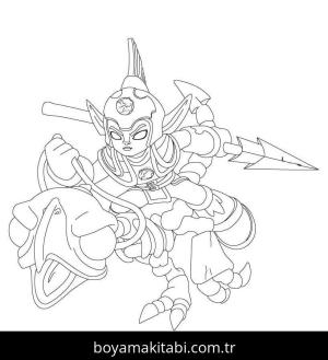 Skylanders boyama sayfası – yaratıcılık, eğlenceli etkinlik
