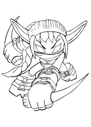 Skylanders boyama sayfası,  coloring page, Gizli Elf, 