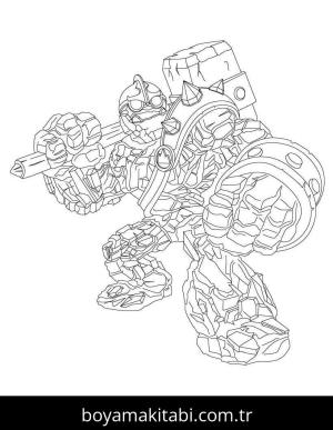 Skylanders boyama sayfası – eğitici aktivite, yaratıcılık