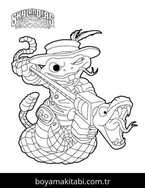 Skylanders boyama sayfası – okul öncesi, evde etkinlik