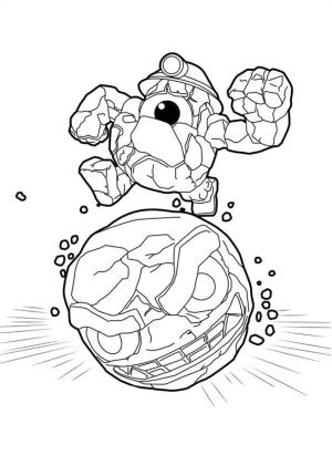 Skylanders boyama sayfası,  coloring page, Kayalık Rulo, 