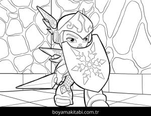 Skylanders boyama sayfası – okul öncesi, evde etkinlik