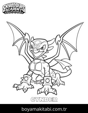 Skylanders boyama sayfası – sevimli karakter, sanatsal çalışma