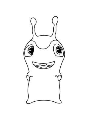 Slugterra boyama sayfası,  coloring page, Slugterra Daki sevimli sümüklü böcek, 