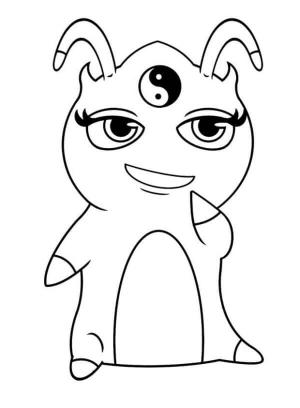 Slugterra boyama sayfası,  coloring page, Eğlenceli Yin Yang, 